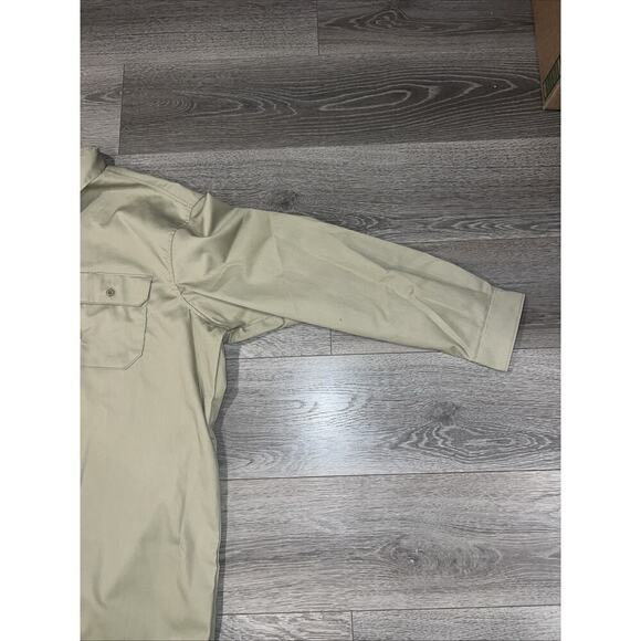 Carhartt Work Shirt Mens 3XL Button-Up Tan Long Sleeve Pockets S224 KHI Adult - Picture 4 of 8